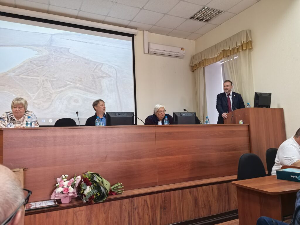 Слева направо: С.Н. Корусенко, М.А. Корусенко, С.С. Тихнов и И.И. Назаров